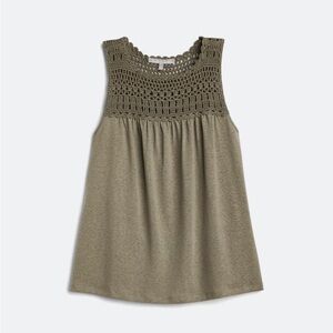 Daniel Rainn Embroidered Bib Knit Top